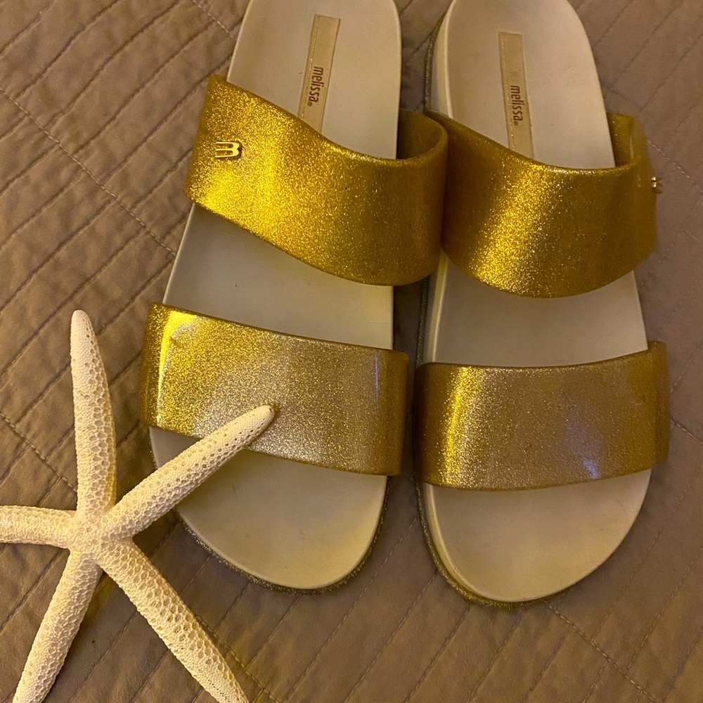 Melissa Cosmic Gold Glitz Sandals